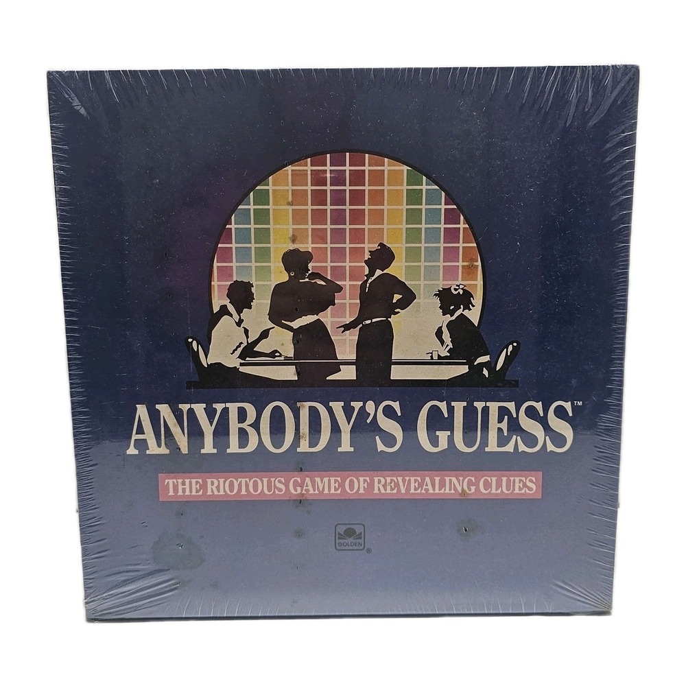 ANYBODY'S GUESS: THE GAME‎ OF REVEALING CLUES,VINTAGE 1990 BOARD GAME NEW/SEALED